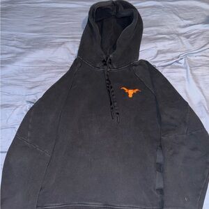 lululemon athletica Black Hoodie with Orange Logo